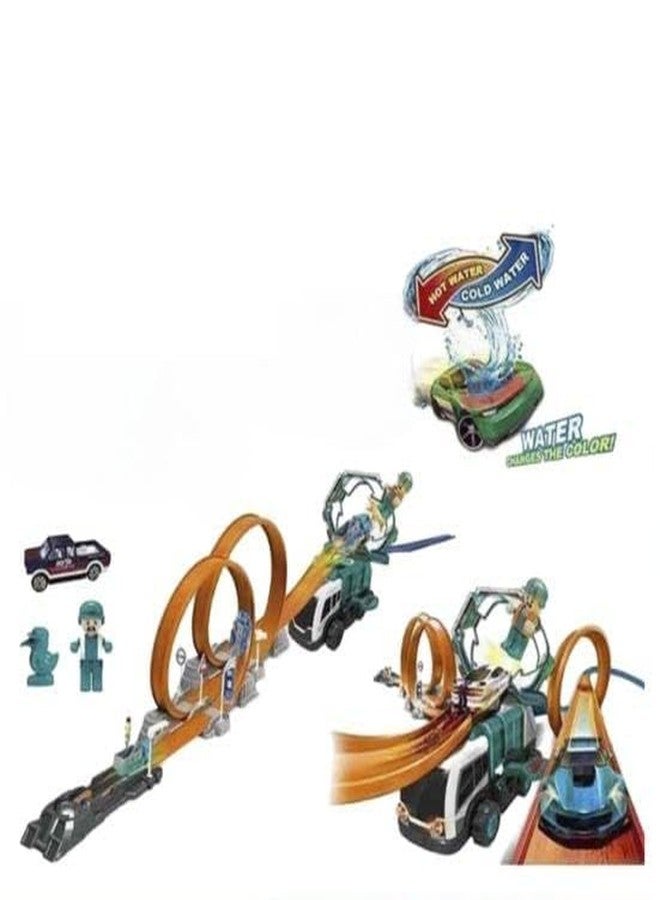 Onecado Stunt Racing Track Loop Set The Dark Twister Track Toy Set with DIY Toys for Boys, Girls, Kids(Multicolor) - Image 1